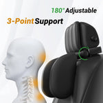 180° Adjustable Car Headrest Pillow – Thickened Memory Foam Neck Support with ABS Frame detail view