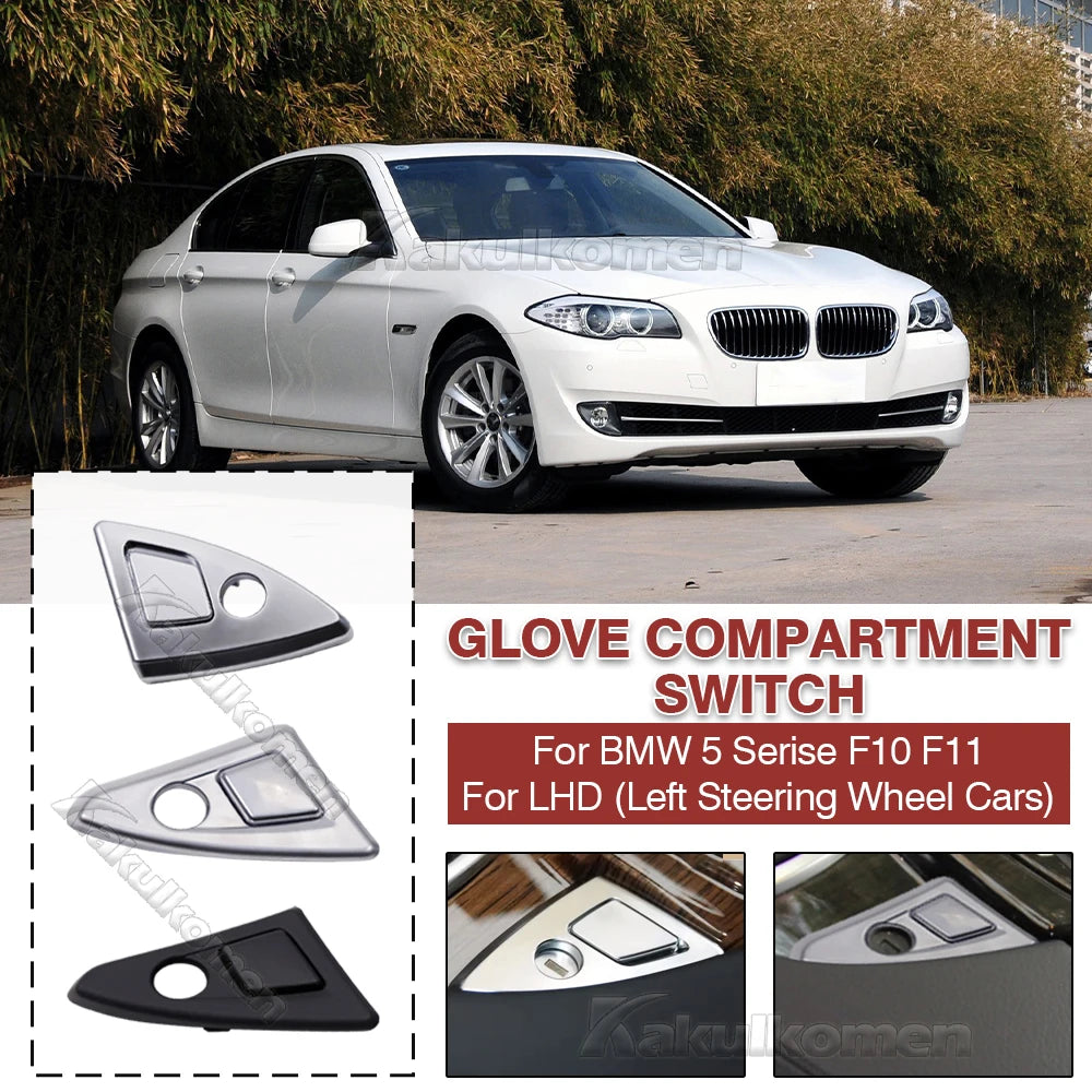 LHD Car Inner Central Armrest Glove Box Switch Catch Button For BMW 5 Series F10 F11 F18 detail view
