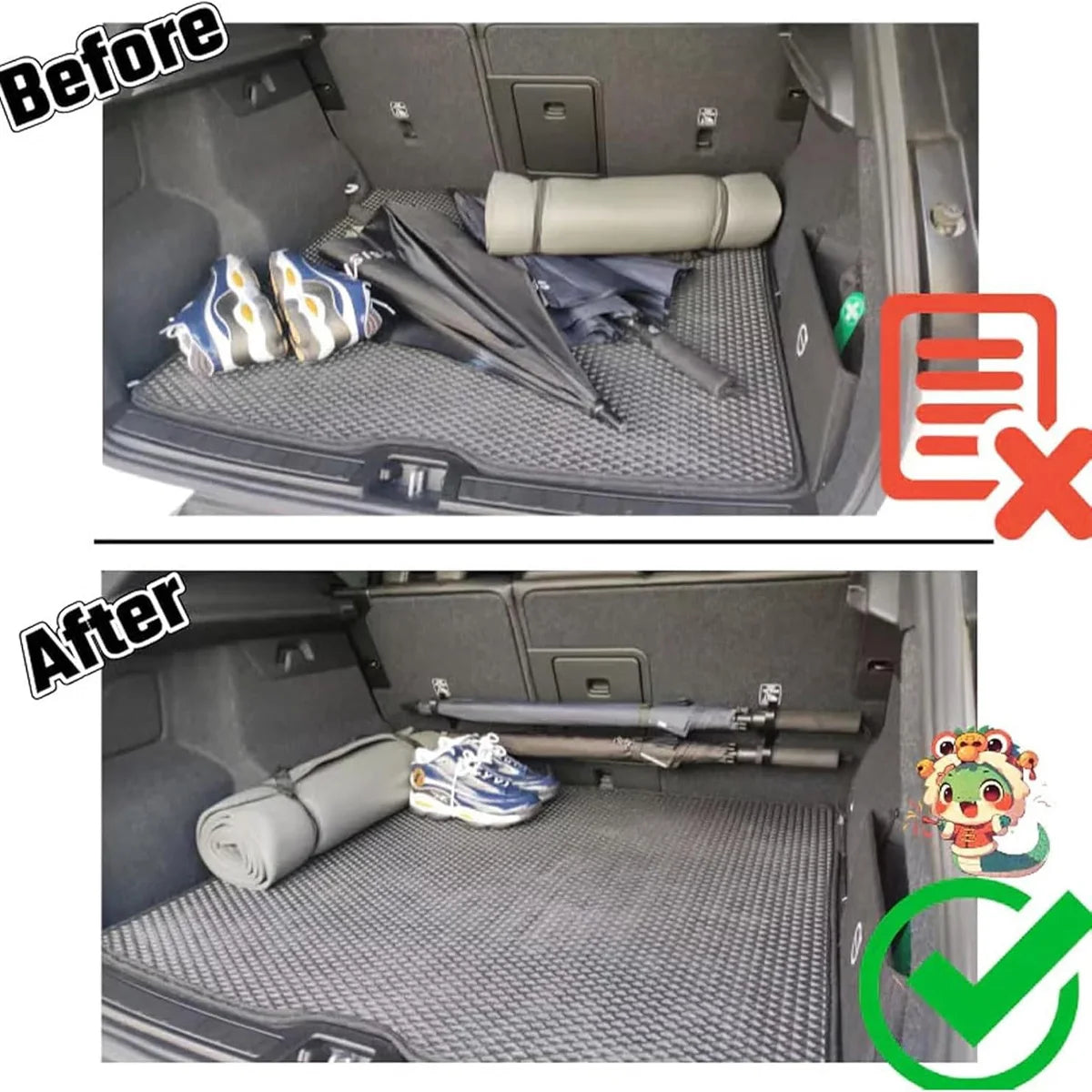 Car Trunk Umbrella Holder Hook Auto Accessory Internal Storage Organizer - Car Seat-B lifestyle view