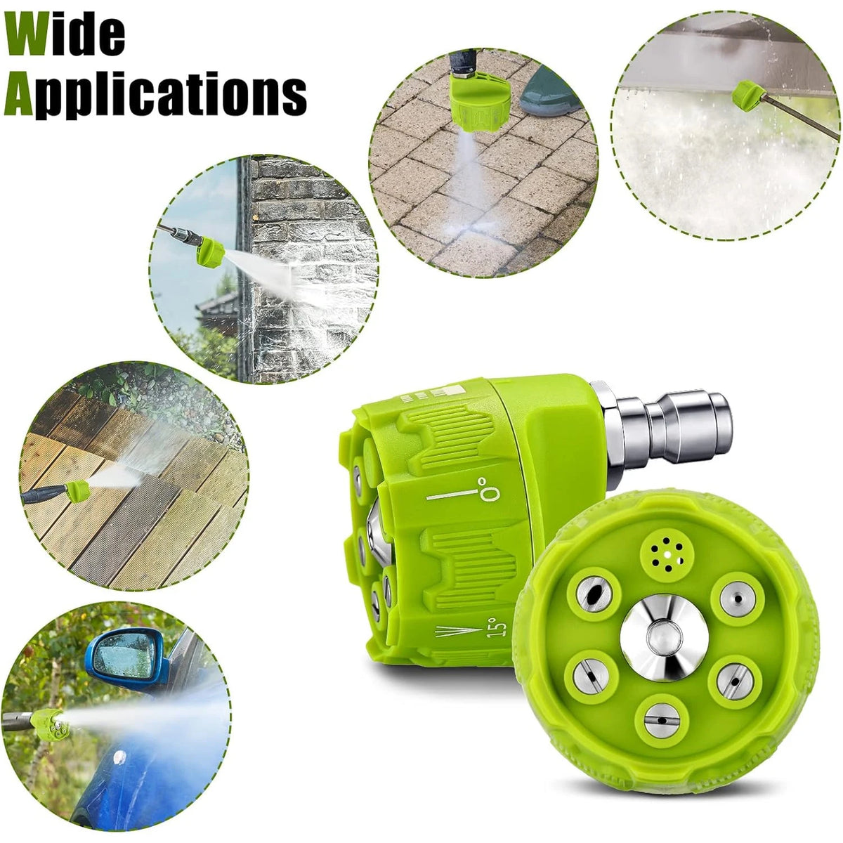 6-in-1 Pressure Washer Nozzle 1/4 Inch Quick Connect 14 Inch detail view