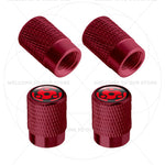 Itachi Rinnegan Sharingan Tire Valve Caps | 4pc Aluminum Anime Car Accessories lifestyle view