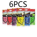 Natural Scented Tea Paper Car Air Freshener | Vanilla Perfume Leaf Shape Hanging Fr additional angle