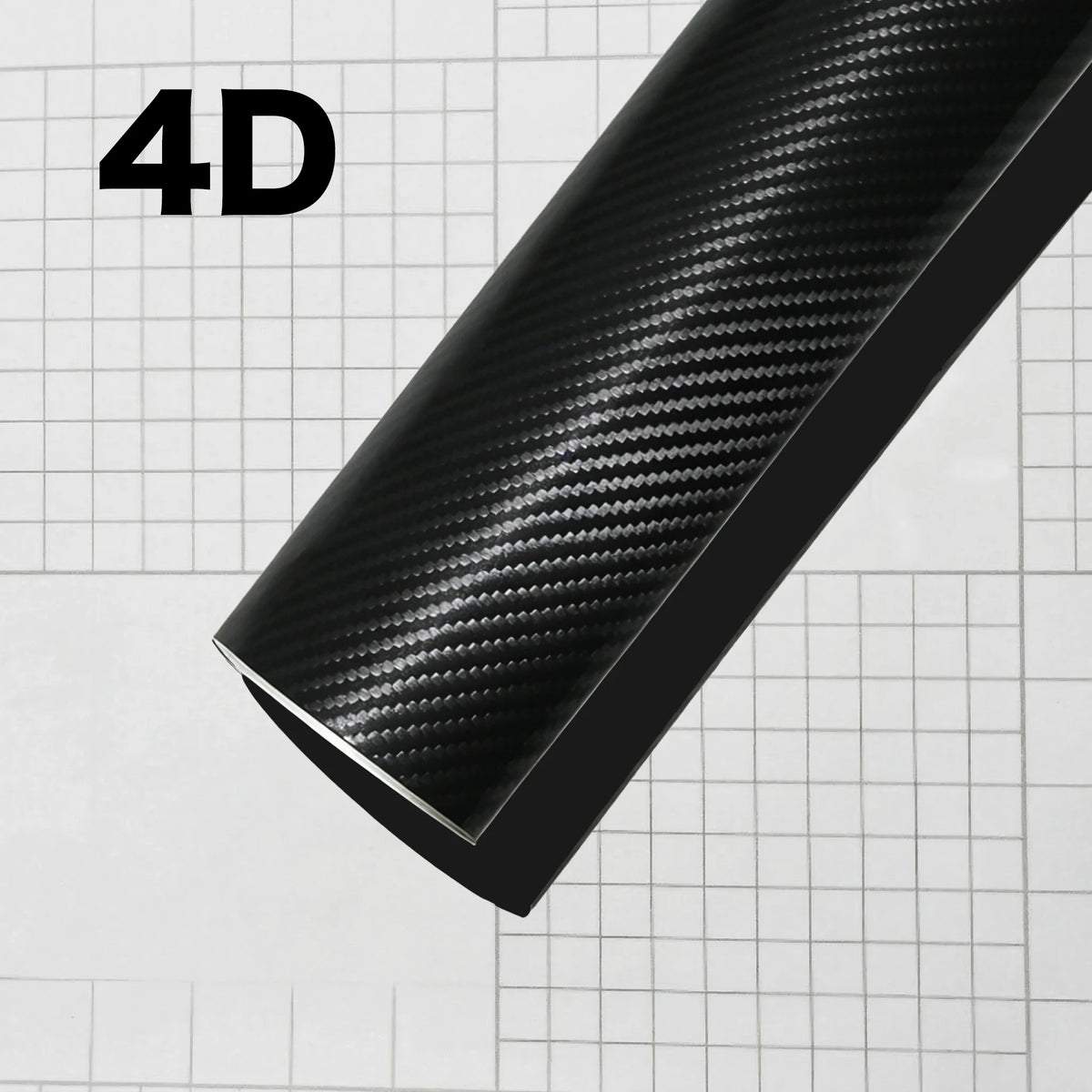1-6m Carbon Fiber Car Body Vinyl Wrap Matte Accessories Glossy Black Sticker 3D 4D additional angle