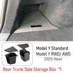 Center Console Organizer for Tesla Model Y Standard RWD 2026 Accessories Trunk Side Storage Box Cup Holder Brake Gas Pedal Cover
