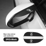 For Skoda Car Side Rearview Mirror Rain Eyebrow Sun Visor Protector Octavia Superb RAPID FABIA KAMIQ KAROQ KODIAQ YETI