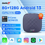 CarlinKit 8G+128G Android 13 CarPlay AI Box | Qualcomm 8-Core Wireless Adapter