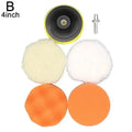 Car Polishing Pad Set | Soft Wool Waxing Discs for Scratch Removal - 3/4/5 Inch alternate view