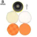 Car Polishing Pad Set | Soft Wool Waxing Discs for Scratch Removal - 3/4/5 Inch alternate view