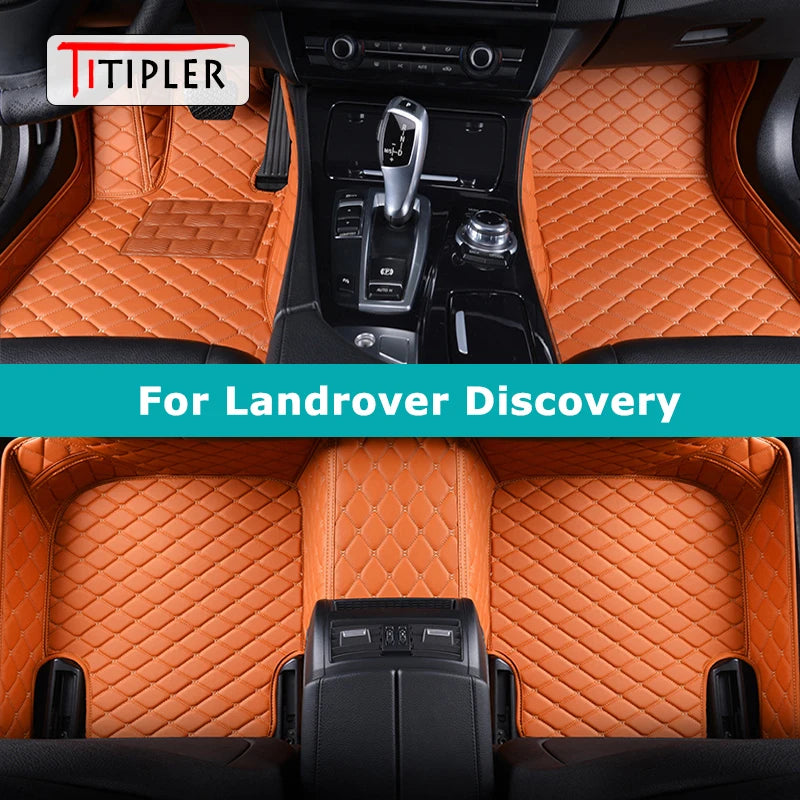 TITIPLER Custom Car Floor Mats For Landrover Discovery LR3 LR4 Auto Carpets Foot Coche Accessorie