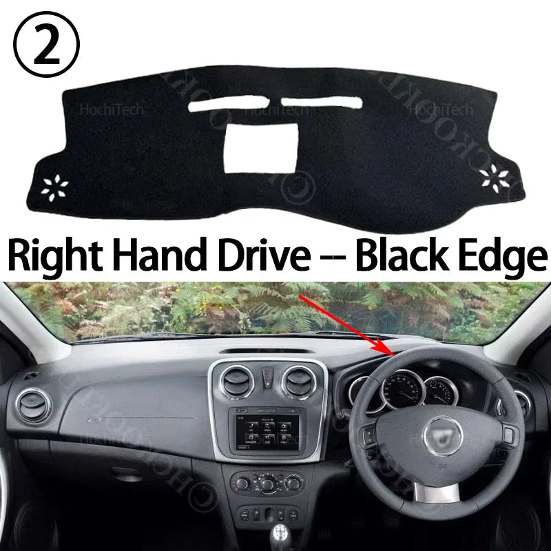 Car Dashboard Cover for Dacia Renault Sandero Stepway II 2 RS 2013-2020 | Anti-Glare Das detail view