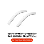 YZ For Tesla Model 3 Y Juniper Highland 2020-2025 2026 Rearview Mirror Anti-collision Strips Trim Anti-scratch Sticker Cover