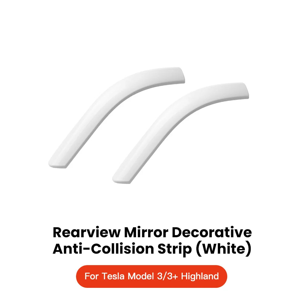 YZ For Tesla Model 3 Y Juniper Highland 2020-2025 2026 Rearview Mirror Anti-collision Strips Trim Anti-scratch Sticker Cover