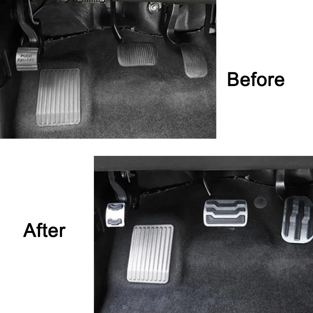 Aluminum Foot Pedal Cover for Ford Raptor F150 2015-2020 | Red Accelerator Brake Re additional angle