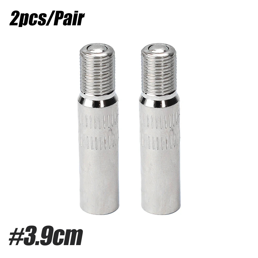 Metal Valve Stem Extenders | Chrome Plated Brass Tire Valve Caps for Cars Trucks Vans alternate view