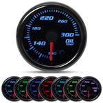 2'' 52mm 7 Color Car Gauge Set | Multi-Function 12V Gauge with Digital and Analog D additional angle