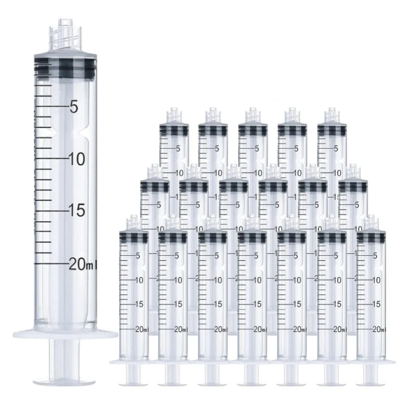 5ml/10ml/20ml/30ml/50ml/100ml Syringe Without Needle Screw Storage Crimp Dispensing Lo close-up view