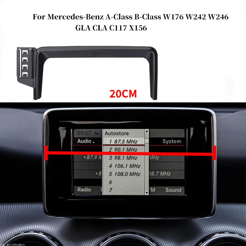 Car Phone Holder for Mercedes-Benz W176 W242 W246 A-Class B-Class C117 X156 GLA CLA additional angle