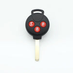 Xinyuexin 3 Buttons Silicone Pad Remote Key Shell Case for Mercedes-Benz Smart Fortwo alternate view