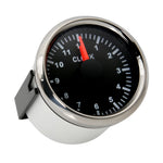 52mm Clock Gauge with Red Backlight | 0-12 Hour Meter for Car Boat Yacht alternate view