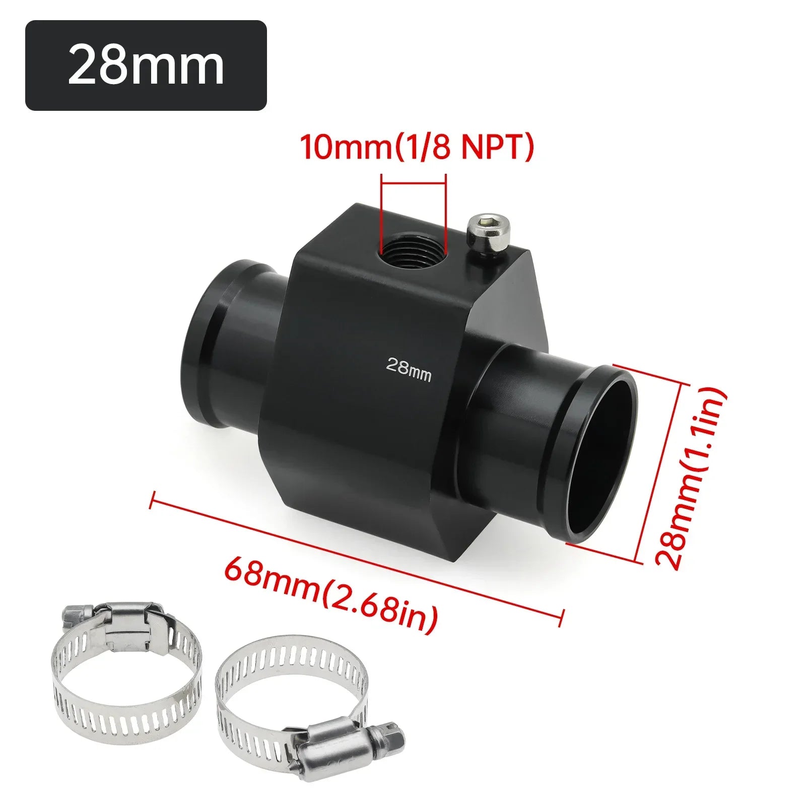 Water Temperature Sensor Adapter | Radiator Hose Gauge Adapter for Car Boat lifestyle view