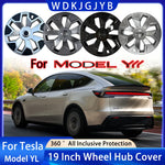 For Tesla Model YL 2026 4 Pack Hub Caps | 19 Inch Wheel Cover Set