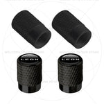 For Leon Racing Flag Emblem 5F MK2 MK3 FR VZ5 Race Flag 4Pcs Aluminum Car Tire Valve alternate view