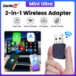 2025 Carlinkit 2 In 1 Android Auto Wireless Carplay Adapter Smart Mini Ultra Bt Wifi Usb Dongle For