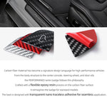 For Tesla Model 3 Highland Model Y Carbon Fiber Door Switch Trim | Interior Sticker additional angle