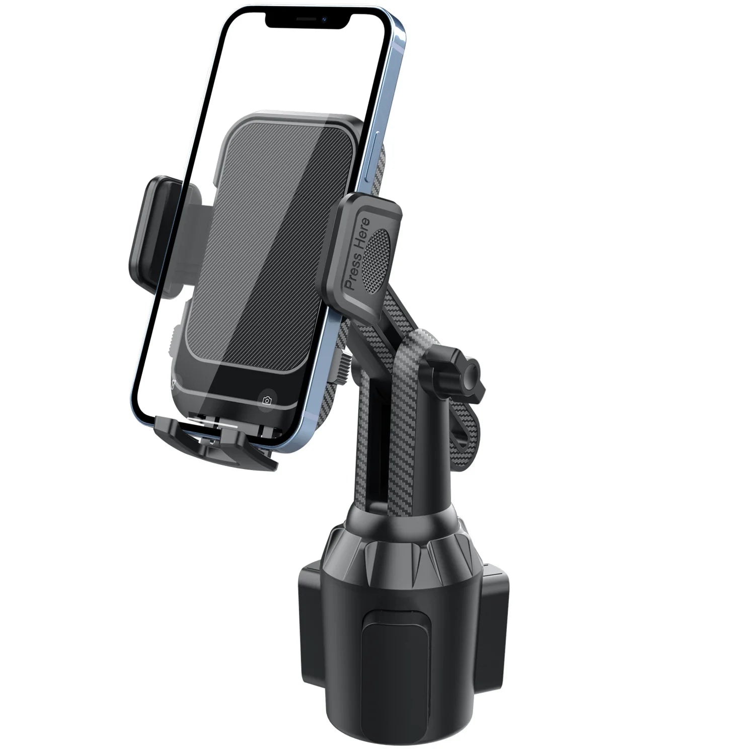 Adjustable Cup Holder Phone Mount | Universal Car Truck Golf Cart Accessory