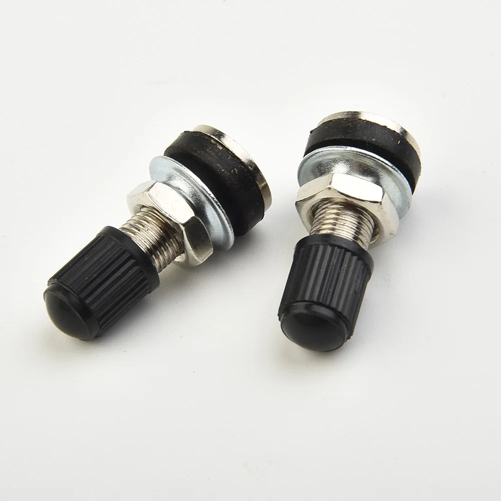32mm Motorcycle Tyre Valve Dustcap Set | Tubeless Wheel Valve for Motorbike Scooter additional angle