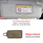 Car Interior Front Sun Shade Visor Makeup Cosmetic Mirror Cover For Mercedes Benz C GLC Class W205  W253 C180 C200 GLC260 GLC300