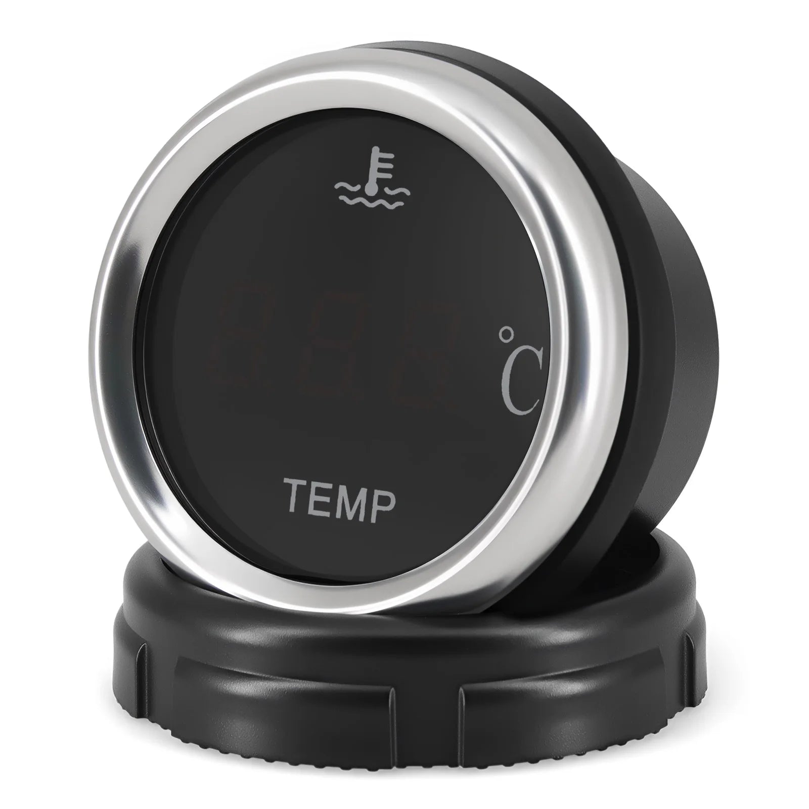 Red LED Water Temperature Gauge 52mm | 0-120℃ Temp Sensor with Flashing Alarm detail view