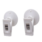 1 Pair Car Interior Window Clip Mount Black Suction Cap Clip Plastic Sucker Removable alternate view