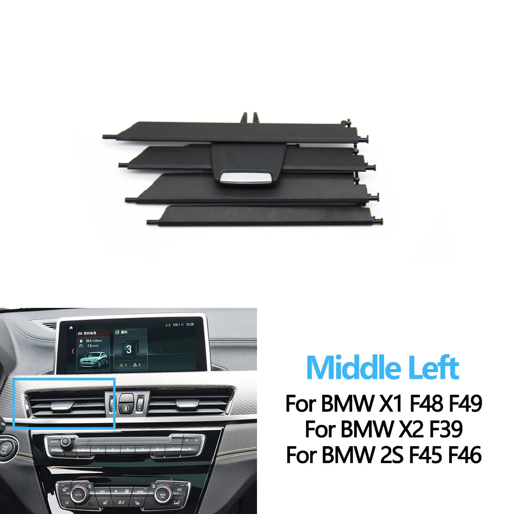Car Front Dashbpard Air Conditioning Middle Left Right AC Vent Grille Repair Kit For BMW X1 X2 2 Series F48 F49 F39 F45 F46