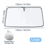 Car Windshield Sun Shade UV Protector Foldable detail view