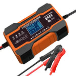 EAFC 240W Smart Car Battery Charger 12V 12A Charge for Car Batteries 7-Stage Charging Pulse Repair for AGM GEL WET Lead Acid