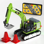 1:64 Metal Remote Control Engineering Car Set close-up view