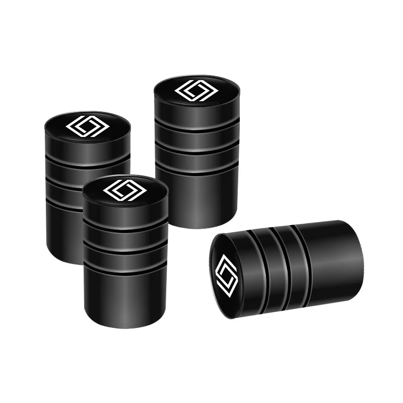 4Pcs Aluminum Alloy Tire Valve Stem Caps for Renault Models | Dust-Proof Car Tire Access detail view