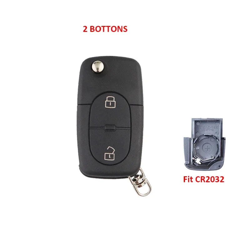 2 3 Bottons Upgrade Car Key Fob Case Shell Housing for Audi A2 A3 A4 A6 A8 TT B5 RS4 Qua detail view
