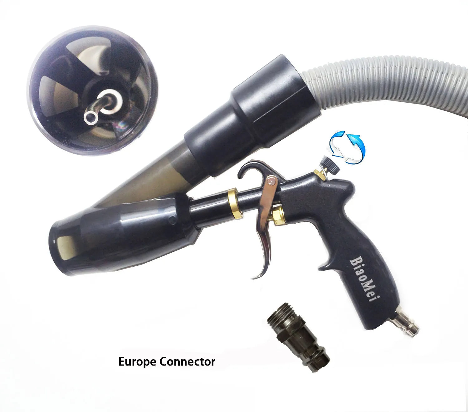 Car Interior Detailing Tornado Air Blow Gun | Cleaning Tool for Dust and Dirt close-up view