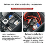 For Toyota Corolla Cross E210 2018~2023 Car Center Console ABS Tray Armrest Wallet Glasses Card Sundries Storage Box Accessories