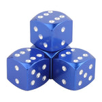 Aluminum Alloy Dice Valve Caps for Cars and Motorcycles | Set of 4 detail view