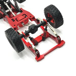MN82 LC79 Metal Rear Axle Shock Absorber Leaf Springs and Fixed Seat Mount Bracket Set 1 detail view
