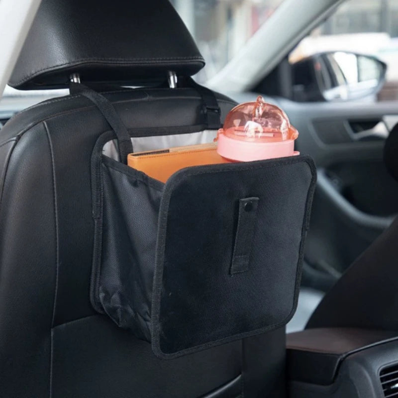 Black Car Trash Can Hanging Storage Bag additional angle