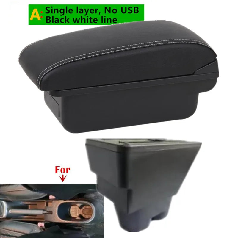 For Peugeot 207 Armrest Box Peugeot 207CC Car Armrest Central Storage Box with USB additional angle
