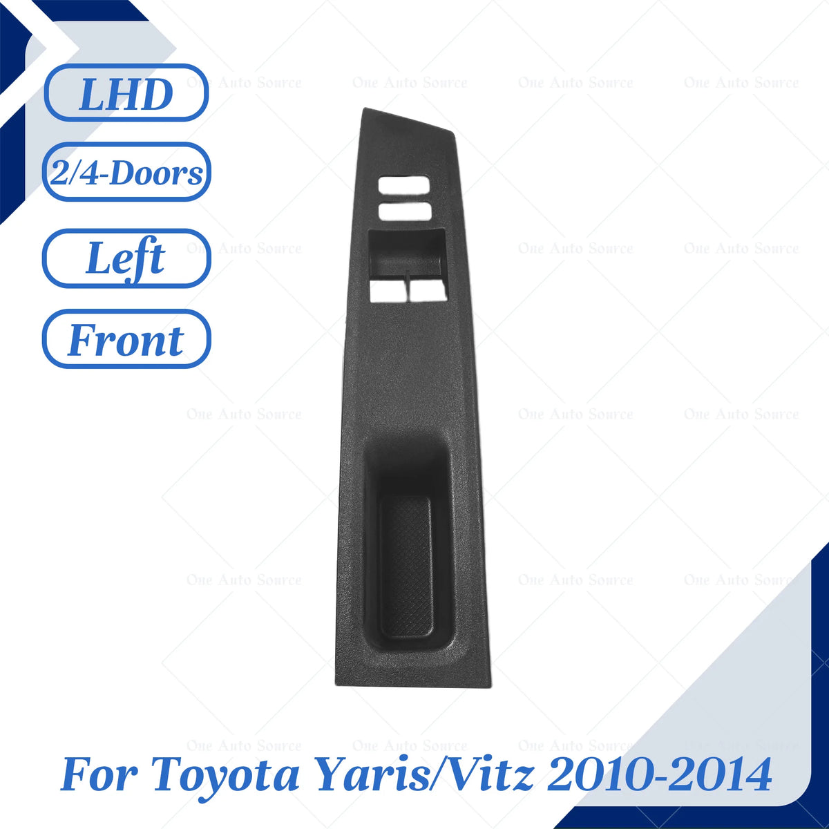 Car Window Switch Control Panel Lift Button Cover Trim Front Rear Armrest Upper Frame close-up view
