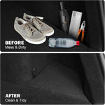 Tesla Model Y Juniper Rear Trunk Side Storage Box | TPE or Flocking Trunk Organizer Bin detail view