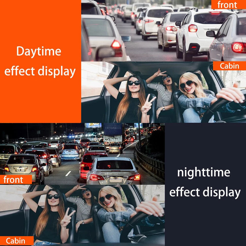 4-Channel 360° Dash Cam | 1080P, Night Vision, G-Sensor, Parking Monitor alternate view