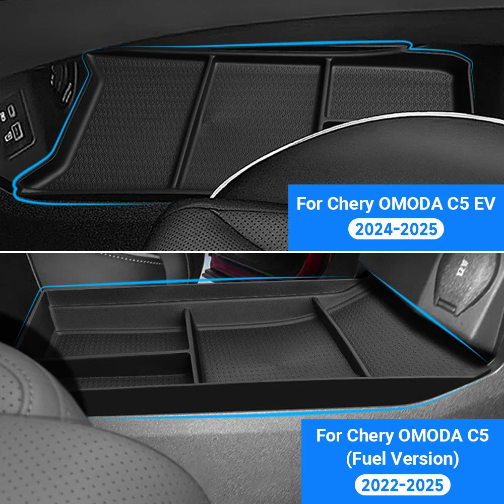 For Chery Omoda 5 C5 2022 2023 2024 2025 Under Center Console Organizer Storage Box Tr close-up view