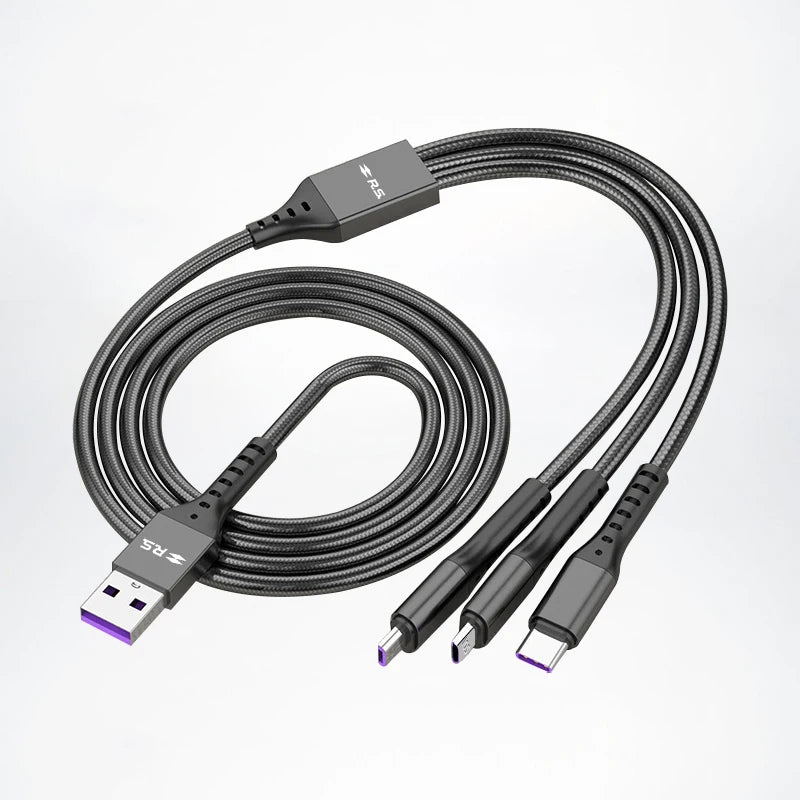 USB Car Charger with Data Cable | 3-in-1 Fast Charging Kit for Renault Models lifestyle view